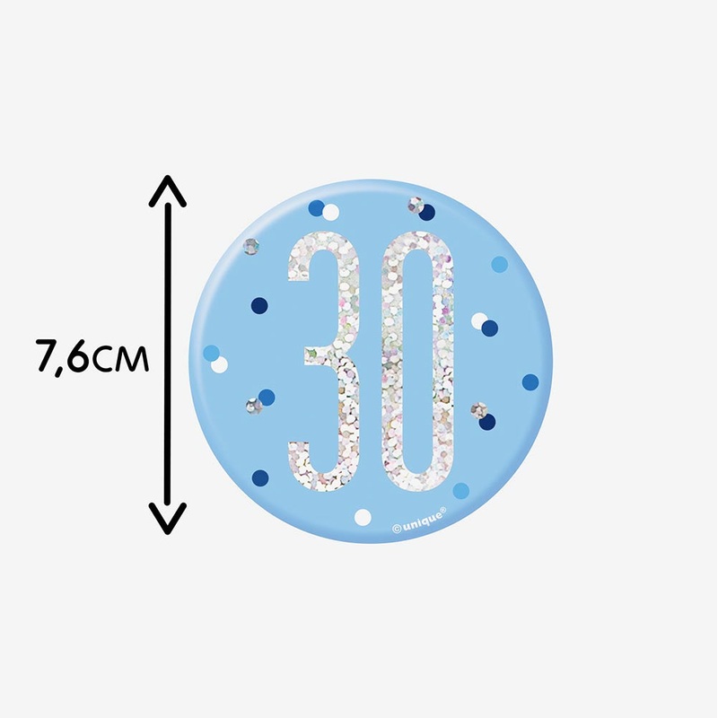 Badge 30 ans bleu