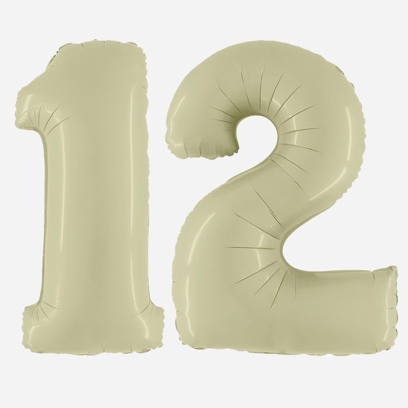 Ballon chiffre gant vert olive
