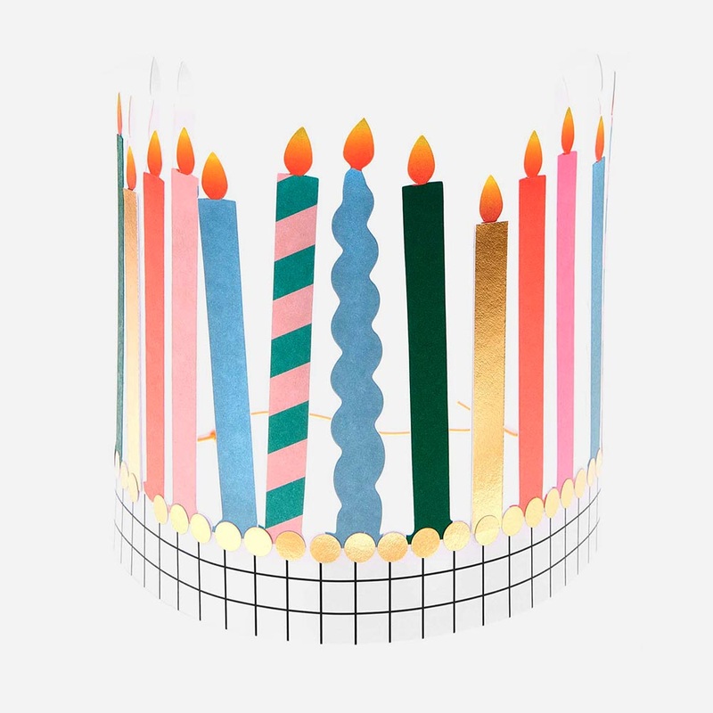 1 couronne bougies Happy Birthday