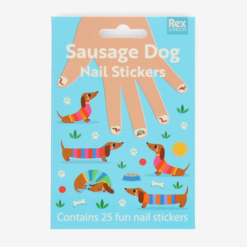 25 stickers d'ongles chiens