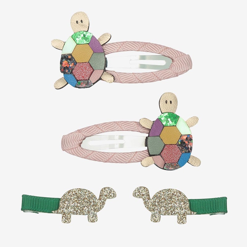 4 Barrettes tortue