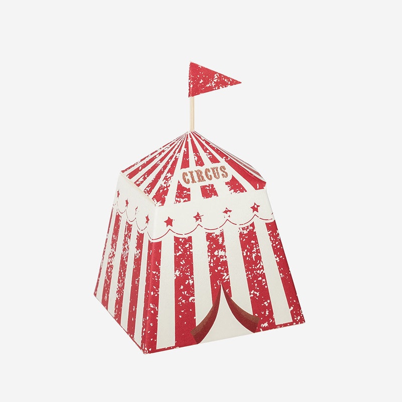 8 botes cadeau cirque vintage
