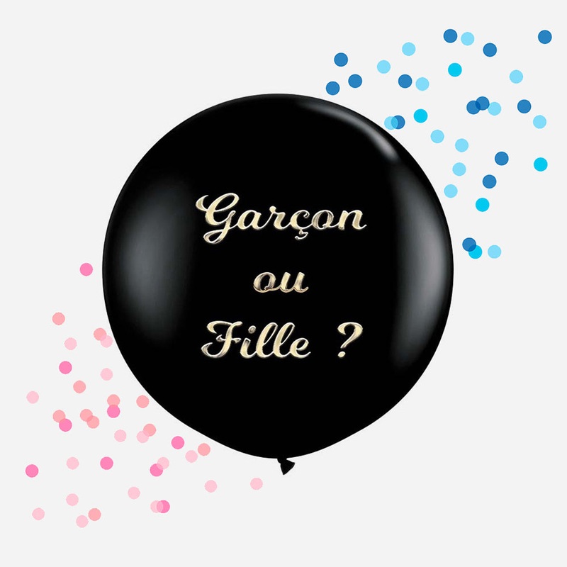 Ballon de baudruche gant : 1 ballon gender reveal