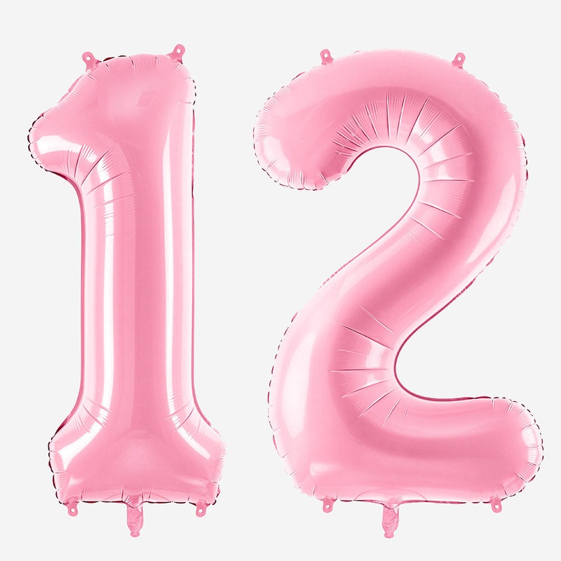 Ballon helium gant - ballon chiffre rose