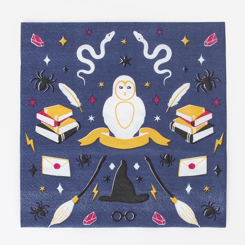 Serviettes en papier : 20 serviettes sorcier