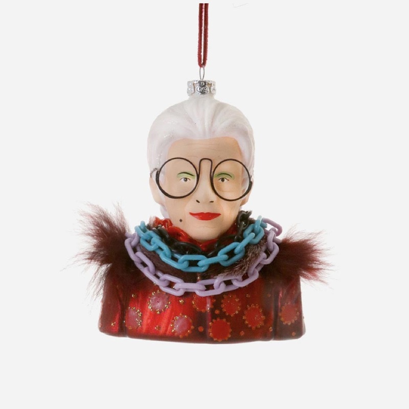 1 dcoration de Noel Iris Apfel