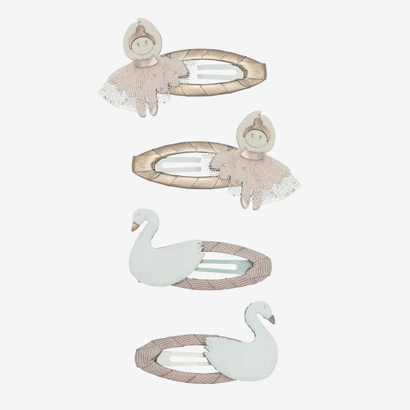 4 Barrettes danseuse et cygne