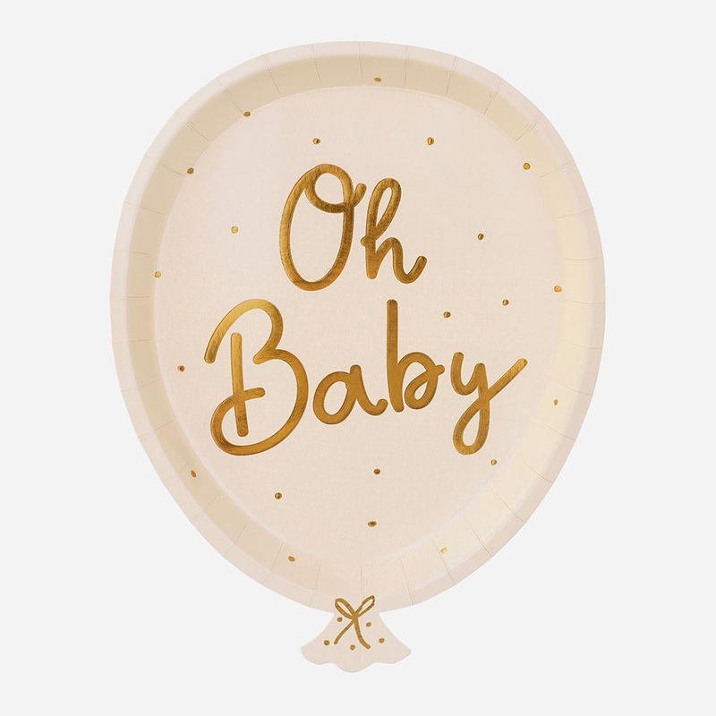 Assiette en carton : 6 assiettes baby