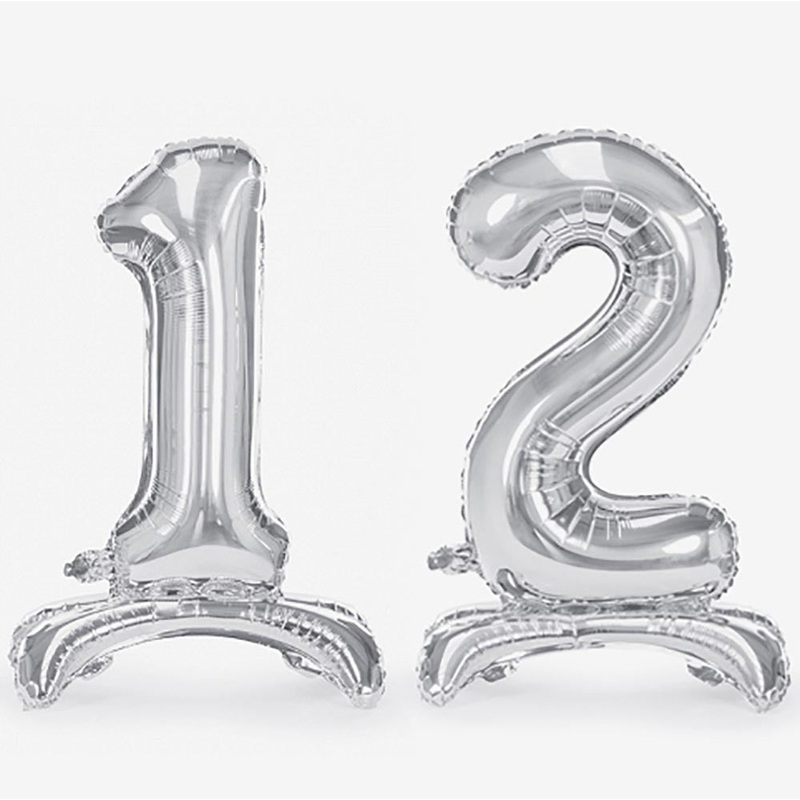 Ballon gant air - ballon chiffre argent