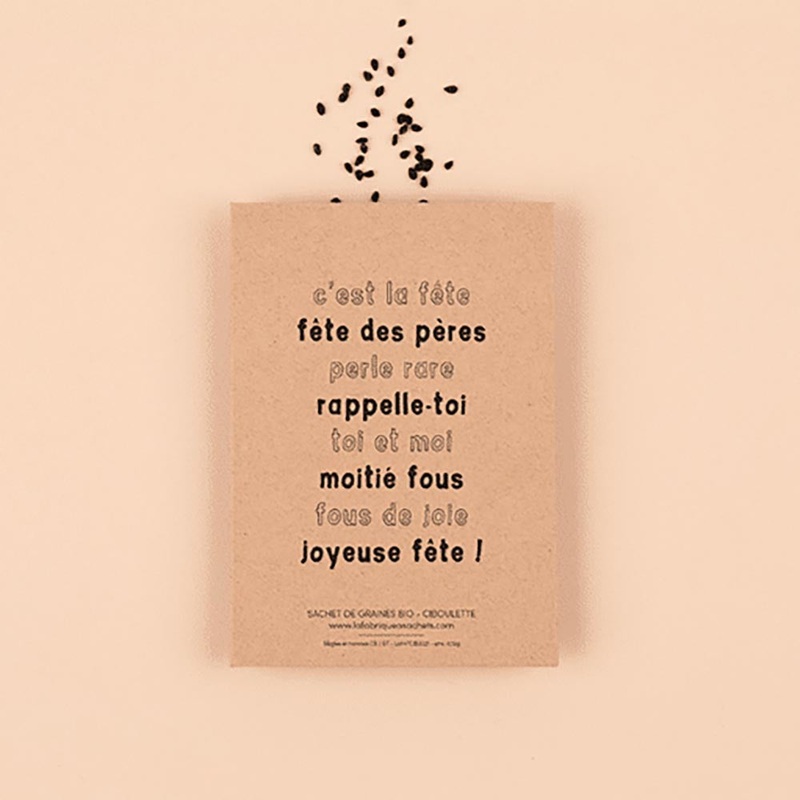 Sachet de graines : comptine fte des pres