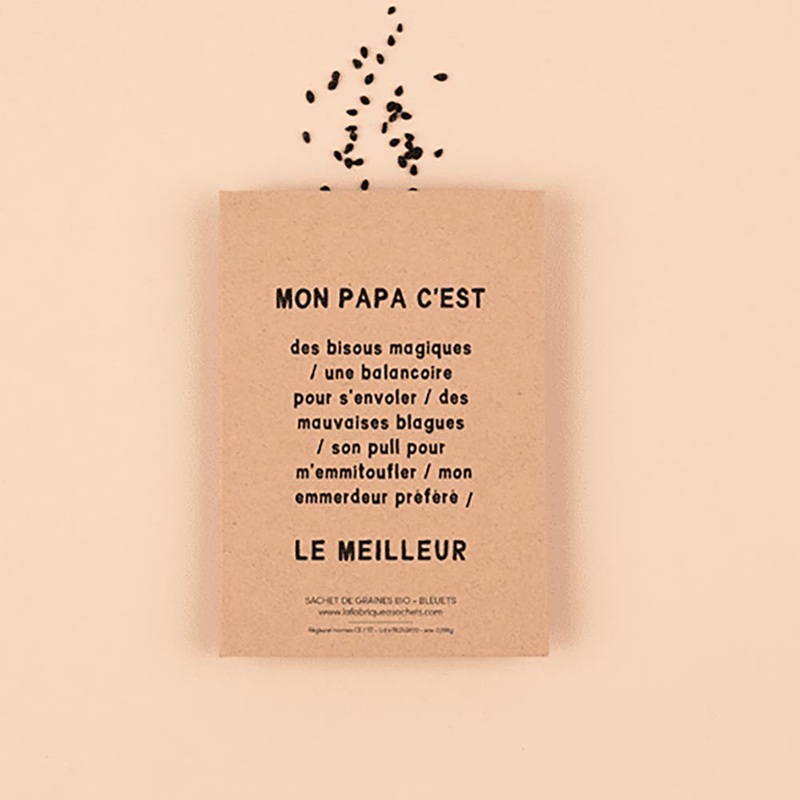 Sachet de graines : le meilleur papa