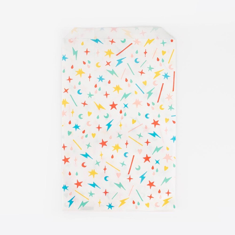 10 pochettes - Motifs multicolores
