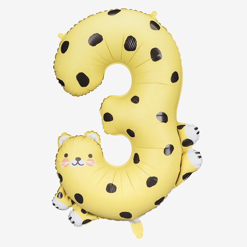 Ballon chiffre 3 gupard