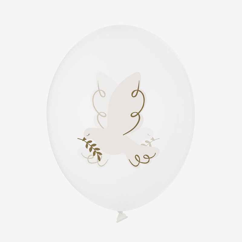 Ballon de baudruche : 6 ballons colombe