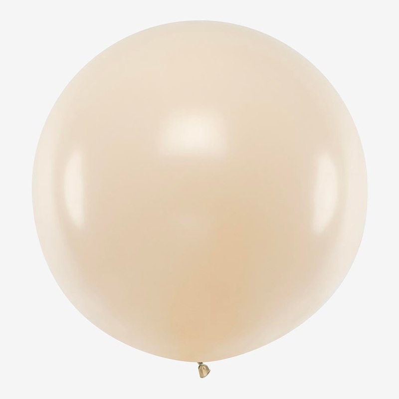 Ballon de baudruche gant : 1 ballon beige