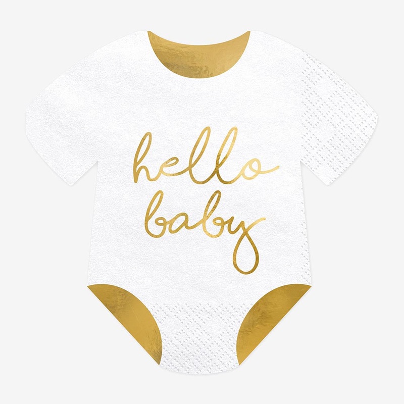 Serviettes en papier : 16 serviettes body dor