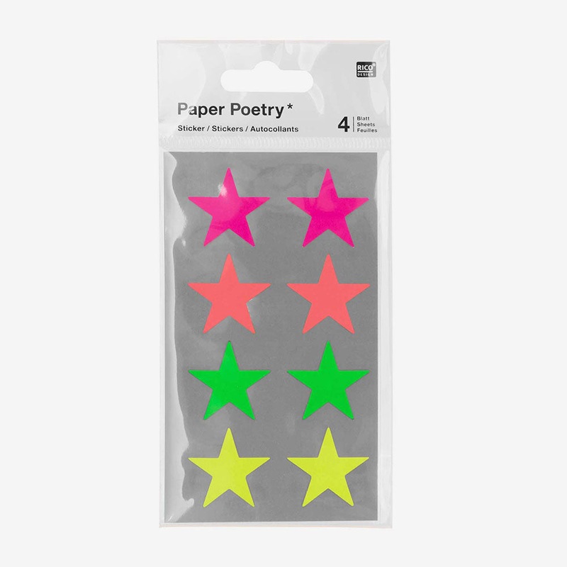 Stickers grandes toiles fluo