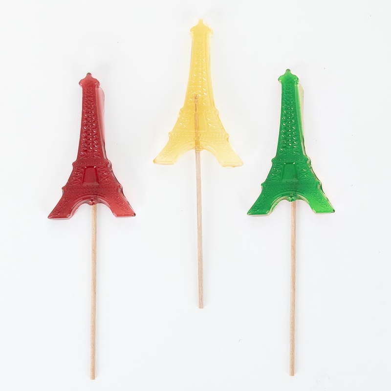 1 sucette Tour Eiffel colore