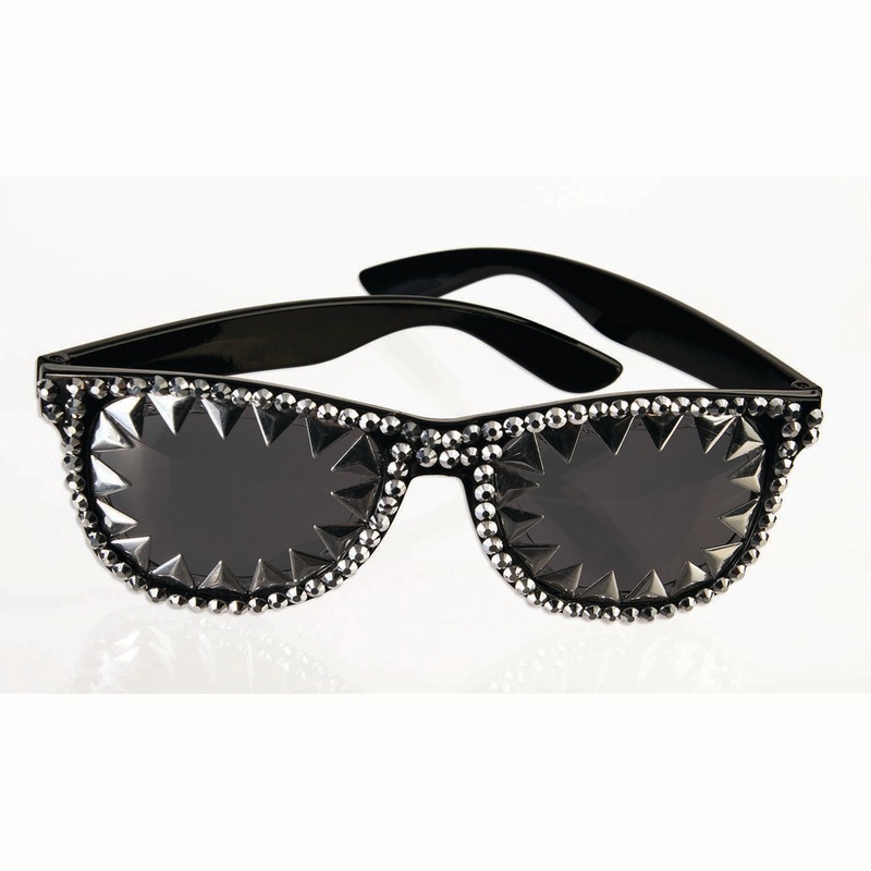 80's Glasses Spike & Rhinestone