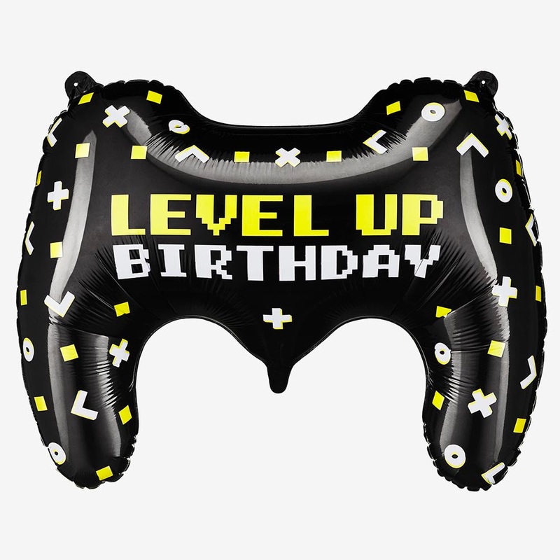 Ballon anniversaire manette jeux vido