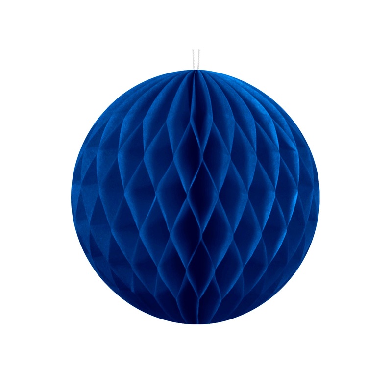 Navy Blue Honeycomb Ball Party Decoration 10cm
