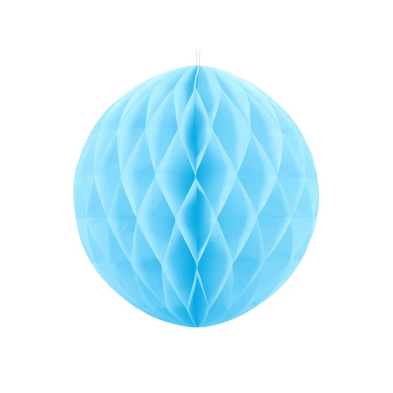 Sky Blue Honeycomb Ball Decoration 30cm