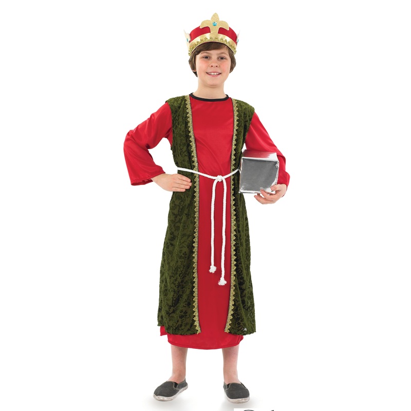 Red Wise Man Balthazar Costume Boys