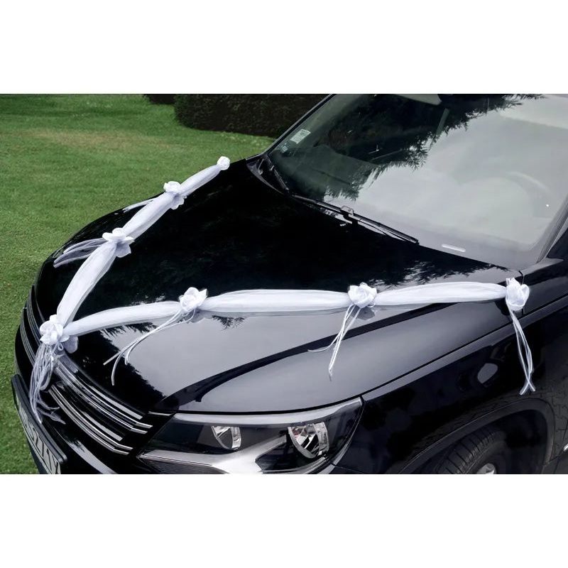 White Organza Garland Decoration Pack of 2