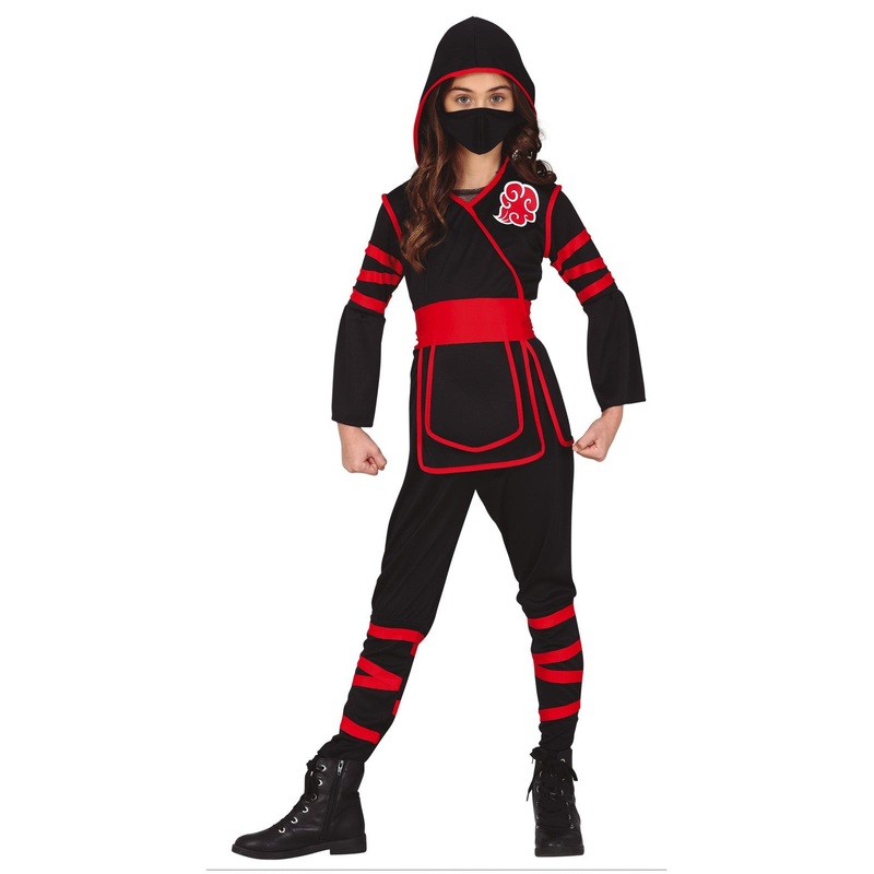 Wind Ninja Costume Red Children's