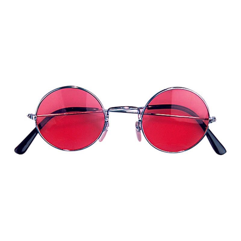 Red 60s Hippie Glasses