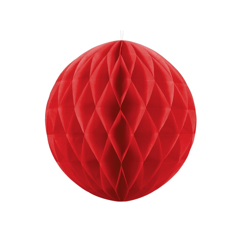 Red Honeycomb Ball Decoration 40cm
