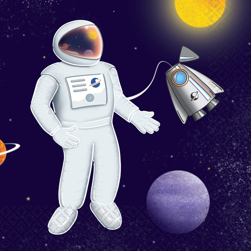 Space Party Paper Napkins Pack of 16