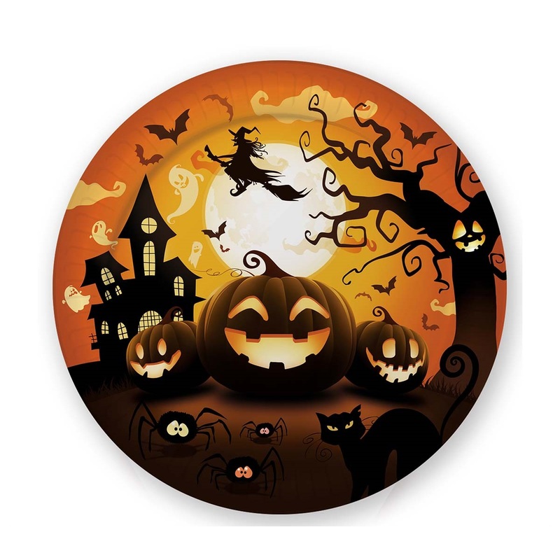 Spooky Pumpkin Plates Halloween Tableware