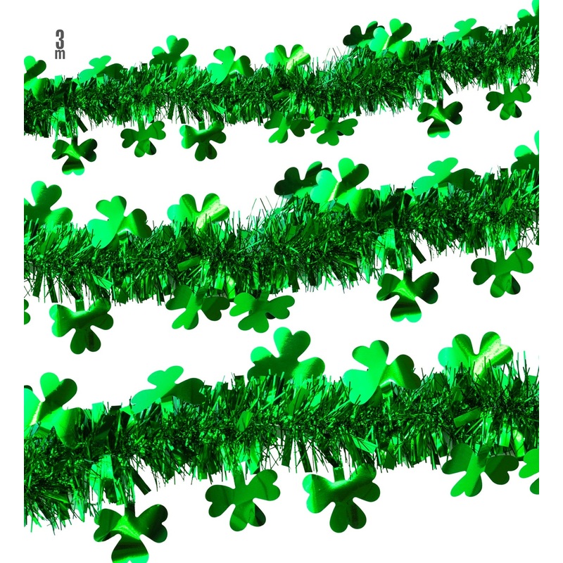 St Patrick's Day Shamrock Tinsel Bunting
