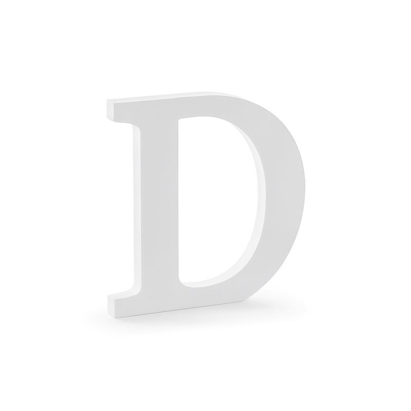 Wooden Letter D Wedding Decor
