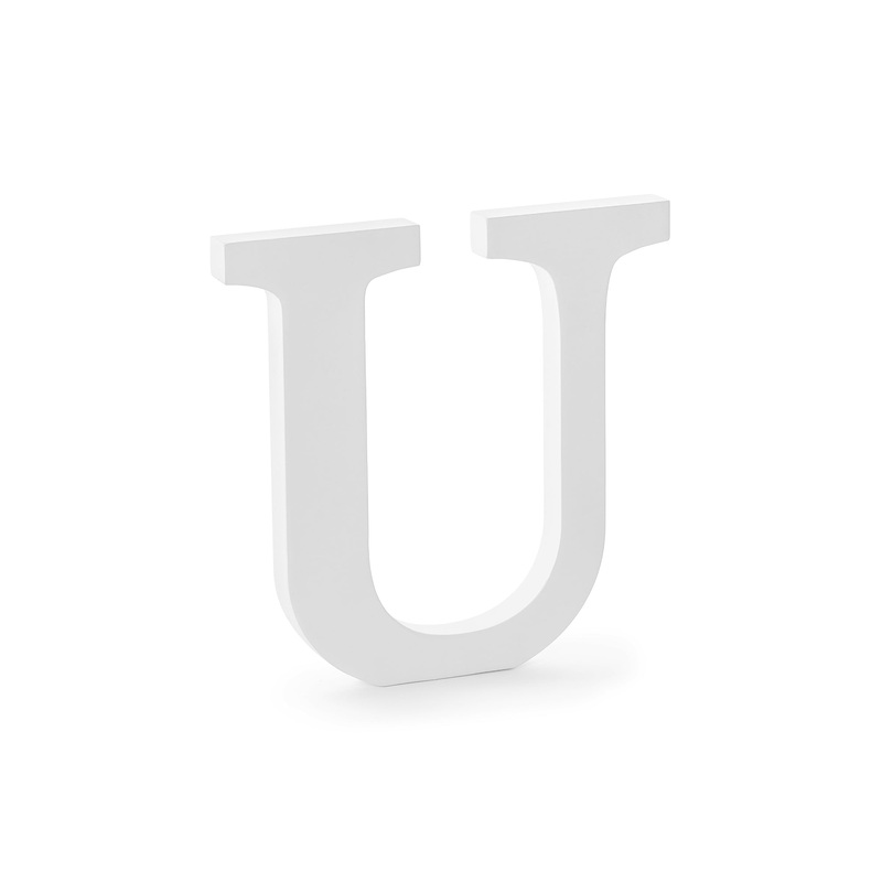 Wooden Letter U Wedding Decor