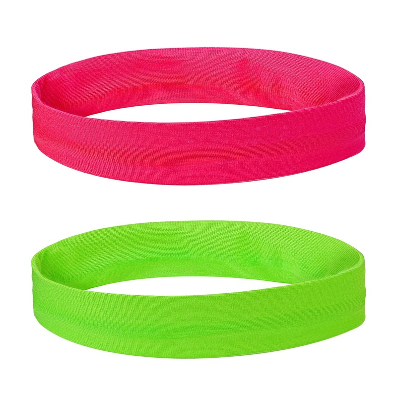 80's Neon Hairbands Pack of 2