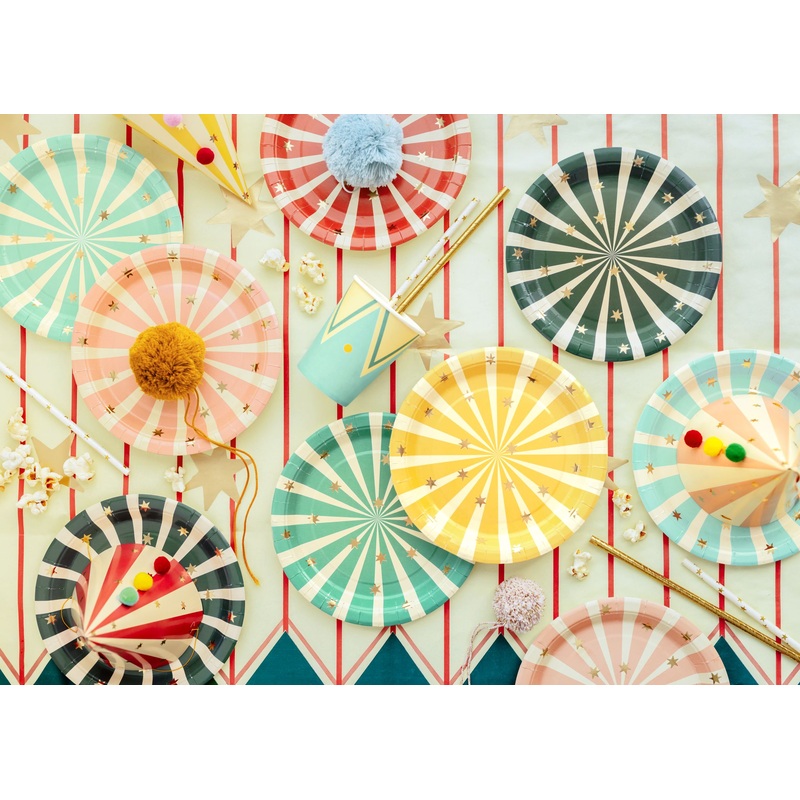 Circus Stripes Paper Plates