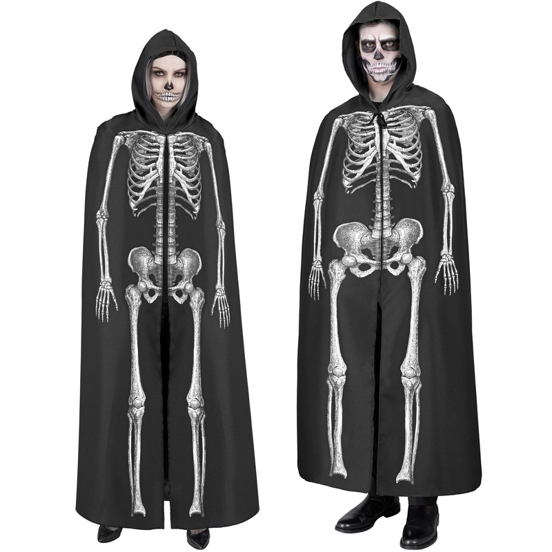 Skeleton Hooded Cape