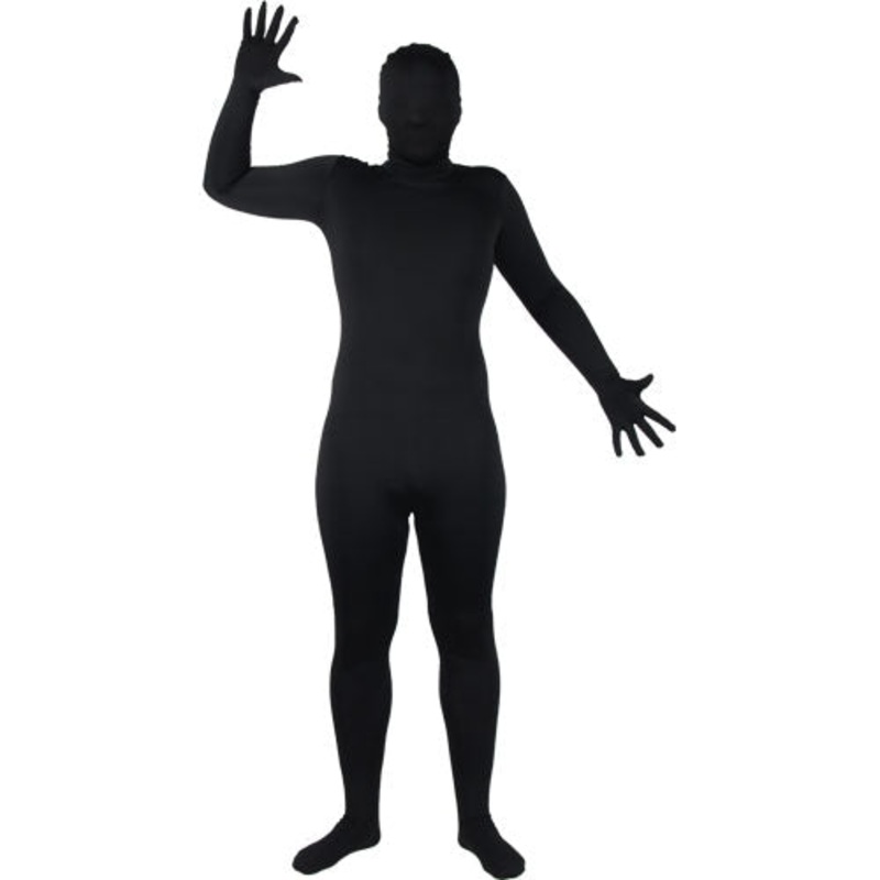 Skinz Suit Fancy Dress Costume - Black