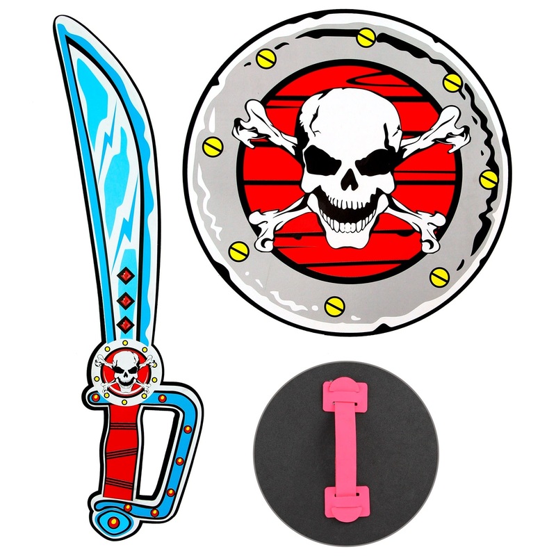 Skull Pirate Sword and Shield Set Child's