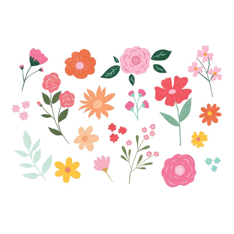 Temporary Flowers Tattoos