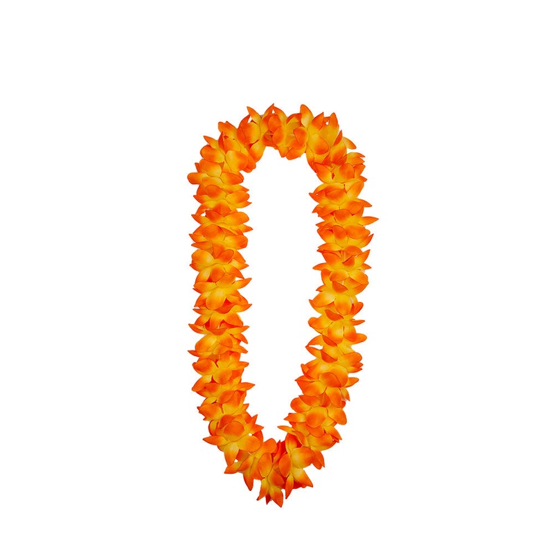 Two Tone Petal Lei 9.5cm Orange