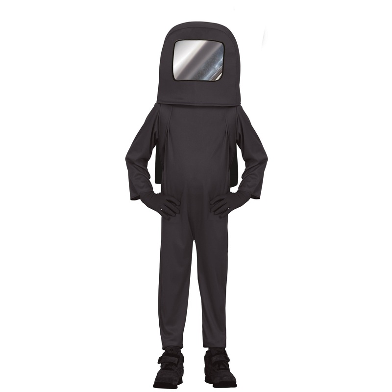 Among Us Astronaut Costume Black Child's