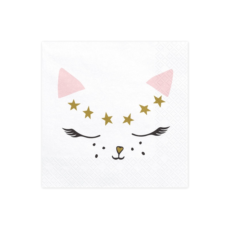 Kitty Cat Napkins Pack of 20