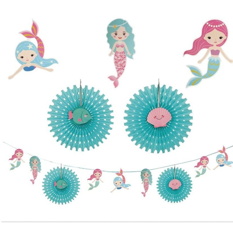 Mermaid Garland 11 Piece Party Decoration