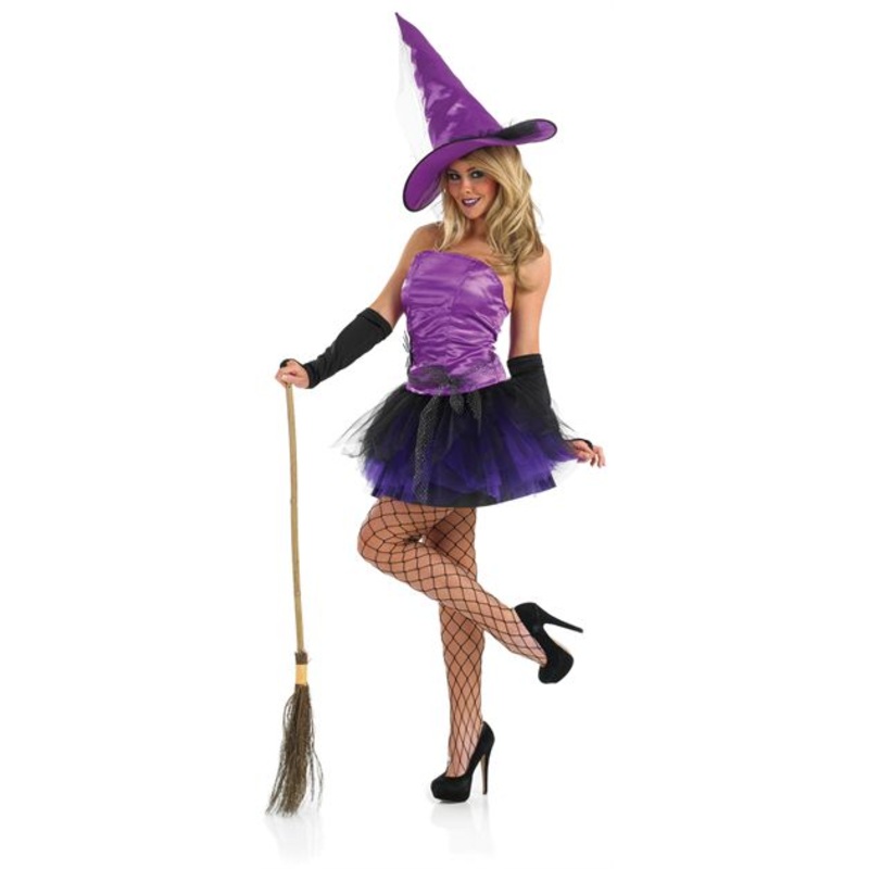 Purple Spider Witch Costume