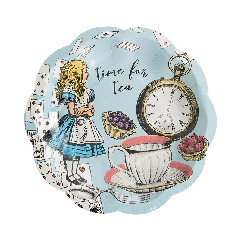 Truly Alice Blue Paper Plates Pack of 12