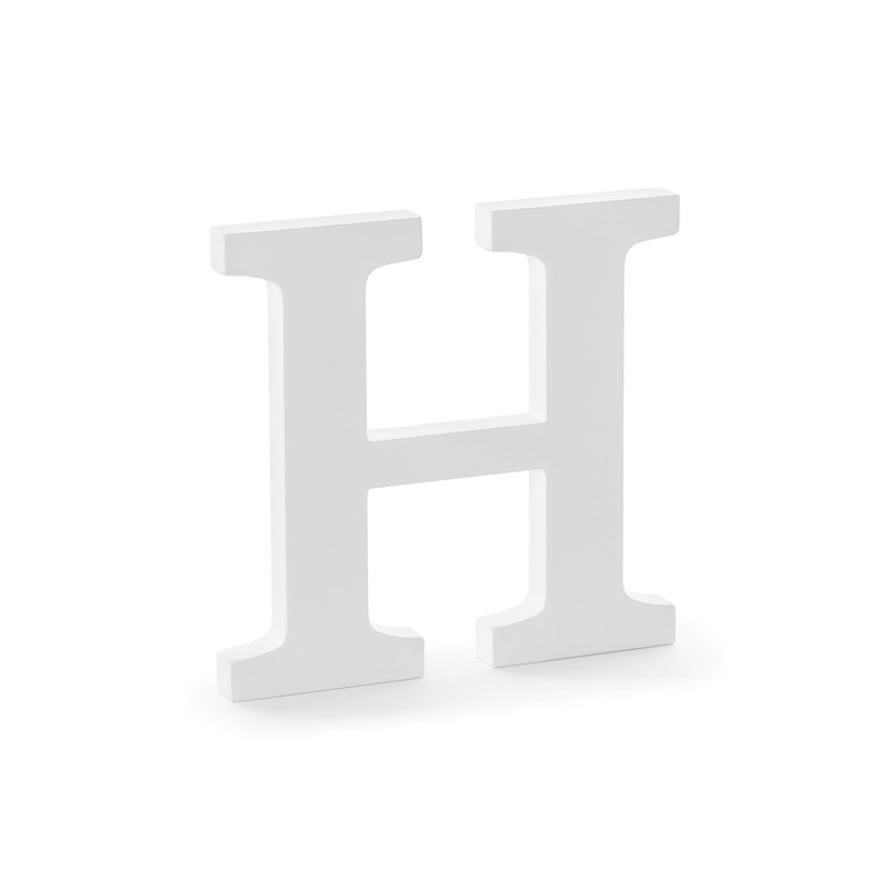 Wooden Letter H Wedding Decor