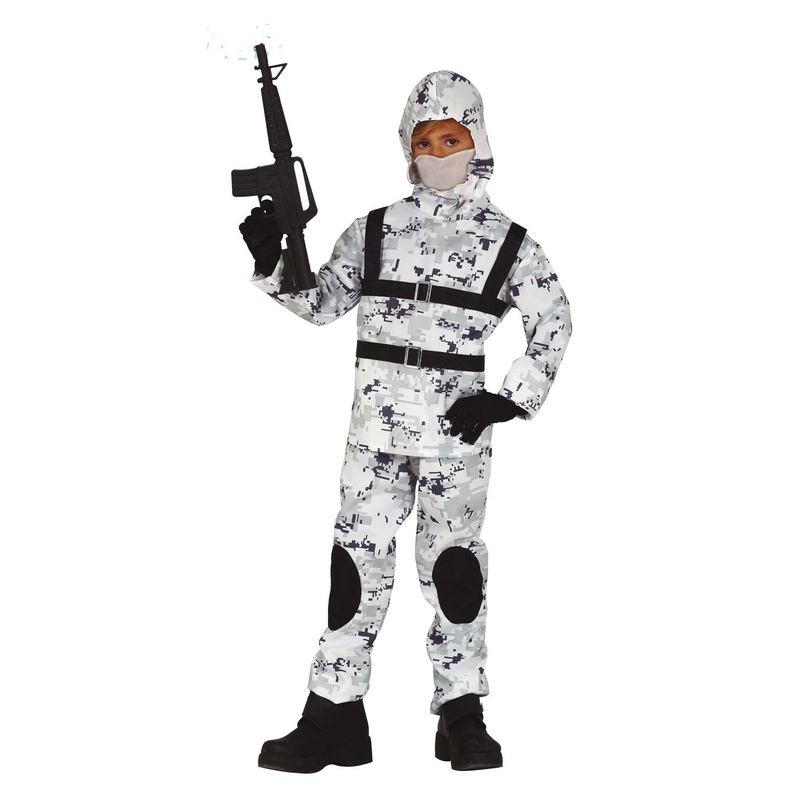 Arctic Camo Soldier Costume Child's